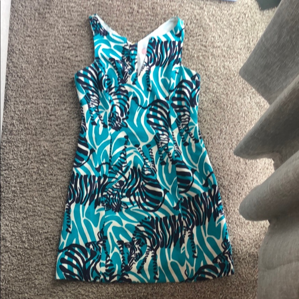 Lily Pulitzer Blue Zebra Dress
